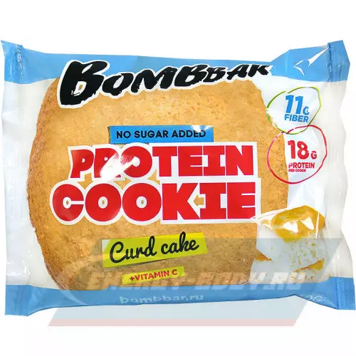 Батончик протеиновый Bombbar Protein cookie Творожный кекс, 11 протеин печенье x 60 г