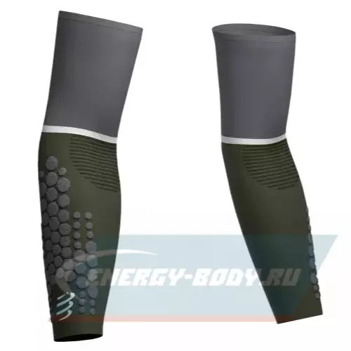  Compressport Рукава ArmForce Ultralight Green/Steel Grey T3