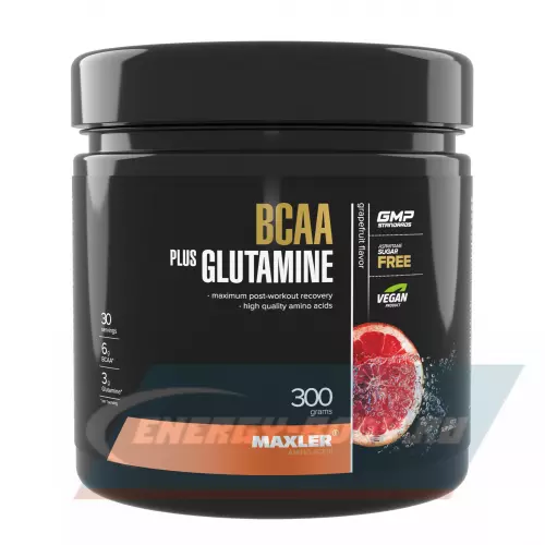 ВСАА MAXLER BCAA + Glutamine 300 g 2:1:1 Грейпфрут, 300 г