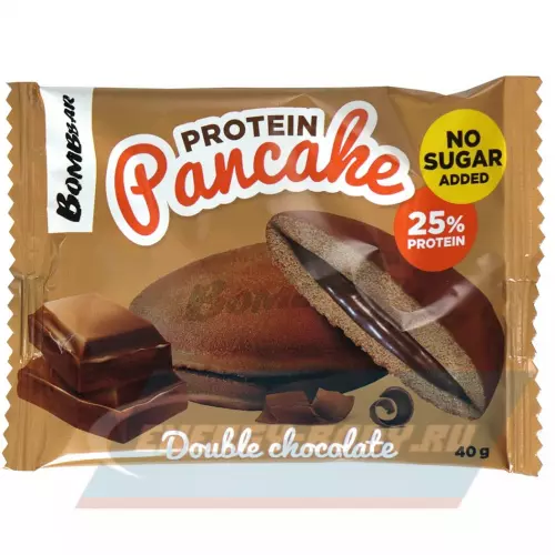 Батончик протеиновый Bombbar Панкейк протеиновый Шоколад, Двойной шоколад, Молочный крем, Клубника, 3 х 40 г