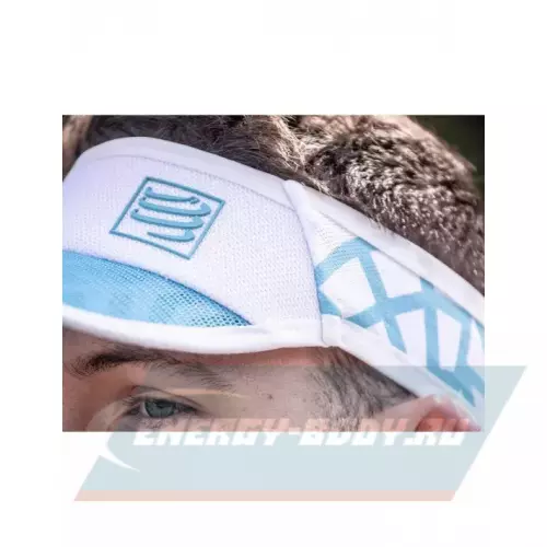  Compressport Visor Spiderweb Ultralight White/Blue 