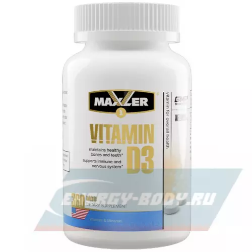  MAXLER Vitamin D3 1200 IU (USA) 360 таблеток