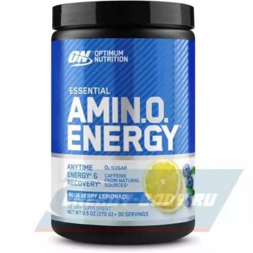 Аминокислотны OPTIMUM NUTRITION Essential Amino Energy Черничный Лимонад, 270 г
