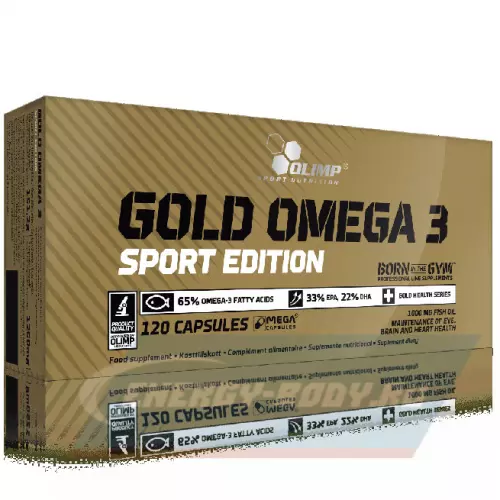 Omega 3 OLIMP GOLD-OMEGA 3 SPORT EDITION Нейтральный, 120 капсул