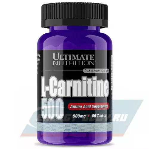 L-Карнитин Ultimate Nutrition L-CARNITINE 500 нейтральный, 60 таблеток