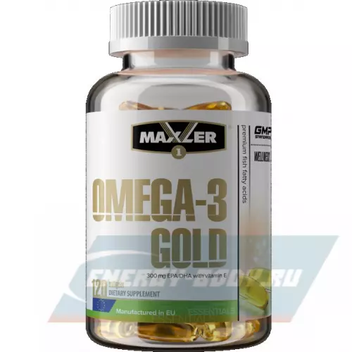 Omega 3 MAXLER Omega-3 Gold (EU) Нейтральный, 120 капсулы