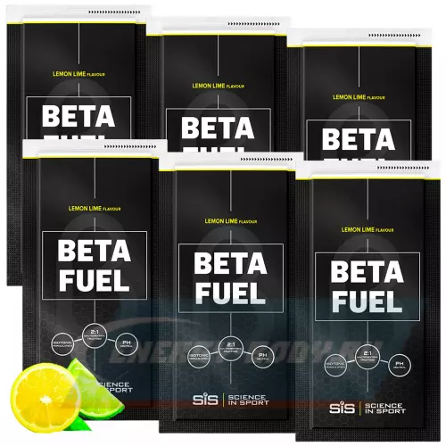 SCIENCE IN SPORT (SiS) Beta Fuel Лимон-Лайм, 6 x 84 г