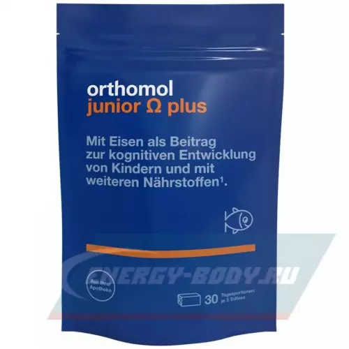 Omega 3 Orthomol Orthomol junior Omega plus Нейтральный, курс 30 дней