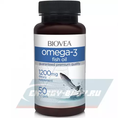 Omega 3 Biovea Omega-3 1200 мг 50 капсул
