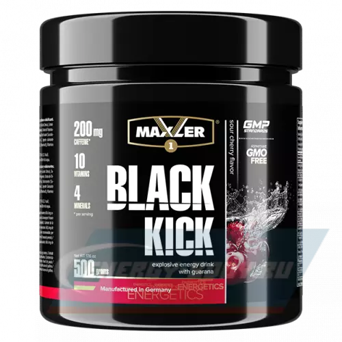 Энергетик MAXLER Black Kick Вишня, 500 г