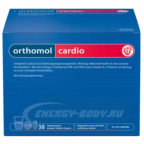  Orthomol Orthomol Cardio (порошок+капсулы+таблетки) Нейтральный, курс 30 дней