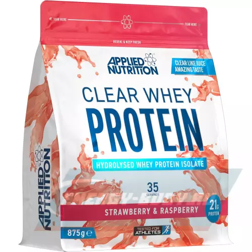  Applied Nutrition Clear Whey Protein Клубника и Малина, 875 г