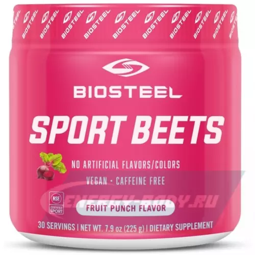 Предтерник BioSteel Sport Beets Pre-Workout Ягодный микс, 225 г
