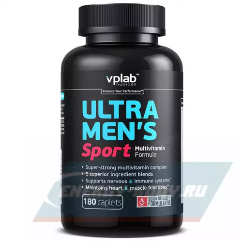 Витамины для мужчин VP Laboratory ULTRA MEN'S SPORT 180 капс, Нейтральный