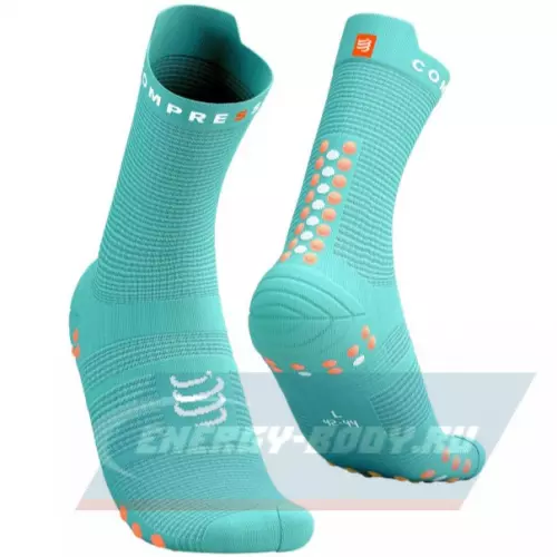  Compressport Носки V4 Run Hi Creme/Papaya Punch T2