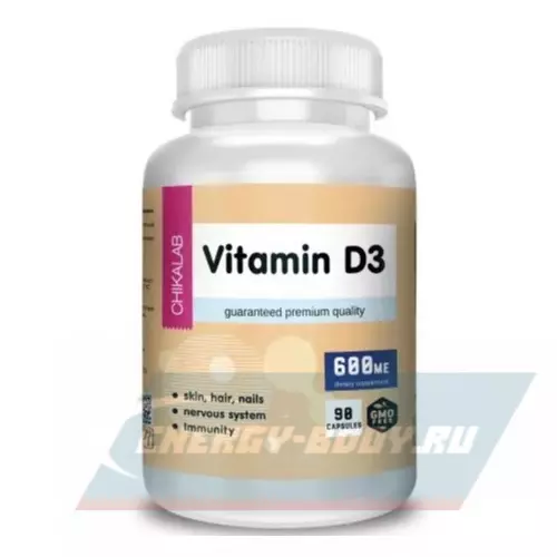  Chikalab Vitamin D3 Нейтральный, 90 капсул