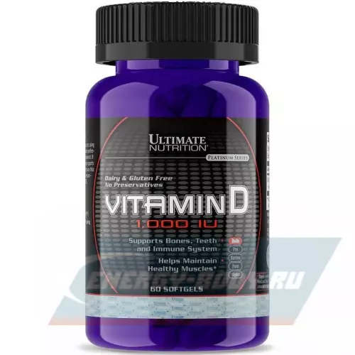  Ultimate Nutrition VITAMIN D 60 софтгел