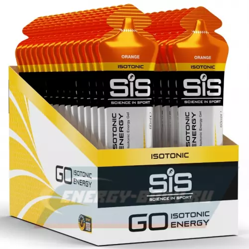 Энергетический гель SCIENCE IN SPORT (SiS) GO Isotonic Energy Gels Апельсин, 30 x 60 мл