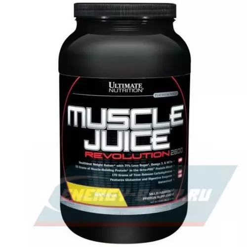 Гейнер Ultimate Nutrition Muscle Juice Revolution 2600 Банан, 2120 г