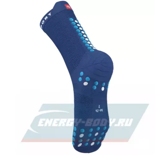  Compressport Носки V4 Run Hi Sodalite/Fluo Blue T3