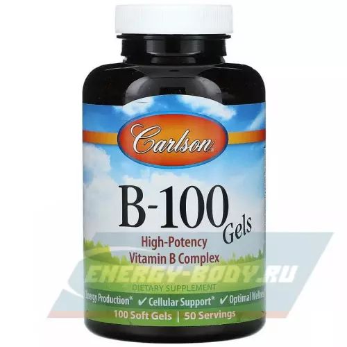  Carlson Labs B-100 Gel 100 капсул