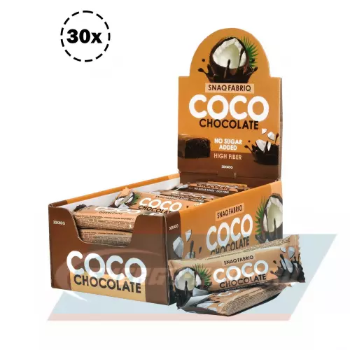  SNAQ FABRIQ батончик кокосовый Шоколад, 30 х 40 г