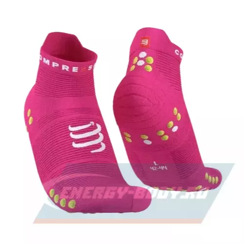  Compressport Носки V4 Run Low Pink/Primerose T2