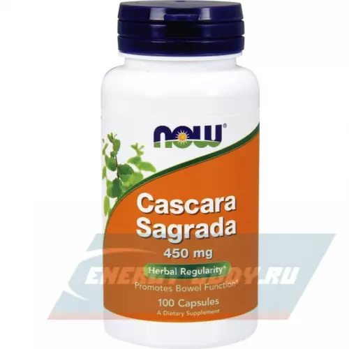  NOW FOODS Cascara Sagrada 450 мг 100 капсул