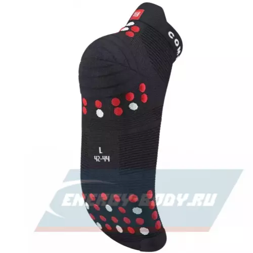  Compressport Носки V4 Run Low Black/Red T3