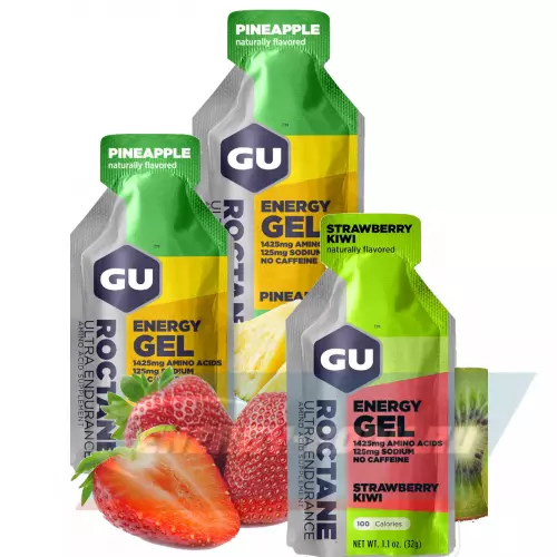 Энергетический гель GU ENERGY GU ROCTANE ENERGY GEL no caffeine Микс, 3 x 32 г