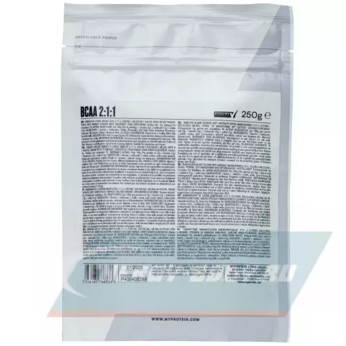 ВСАА Myprotein BCAA 2:1:1 Essential Персик-манго, 250 г