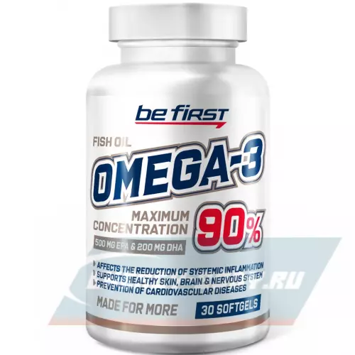 Omega 3 Be First Omega-3 90% MAXIMUM CONCENTRATION 30 гелевых капсул