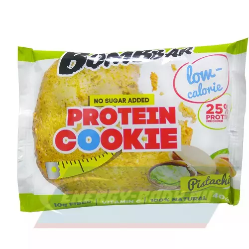 Батончик протеиновый Bombbar Protein cookie Фисташка, 40 г