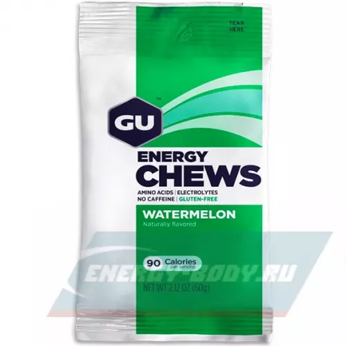 Энергетик GU ENERGY Мармеладки GU Energy Chews Арбуз, 6 x 8 конфет
