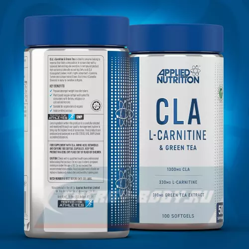 Omega 3 Applied Nutrition CLA L Carnitine and Green Tea 100 мягких капсул