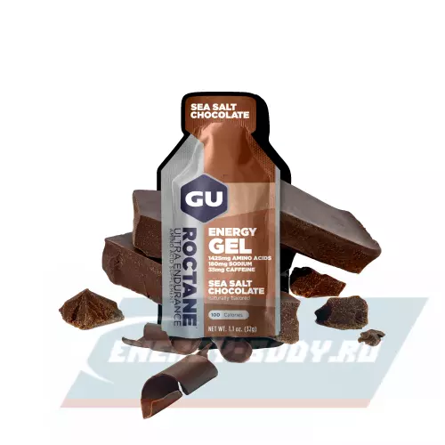 Энергетический гель GU ENERGY GU ROCTANE ENERGY GEL 35mg caffeine Шоколад-Морская соль, 3 x 32 г