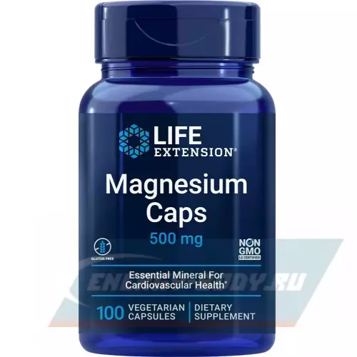  Life Extension Magnesium Caps 500 mg 100 веган капсул