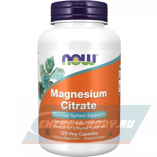  NOW FOODS Magnesium Citrate 120 веган капсул