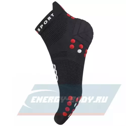  Compressport Носки V4 Run Low Black/Red T4