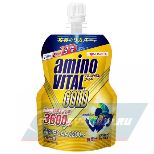 Энергетический гель AminoVITAL AJINOMOTO aminoVITAL® GOLD JELLY Яблоко, 1 саше