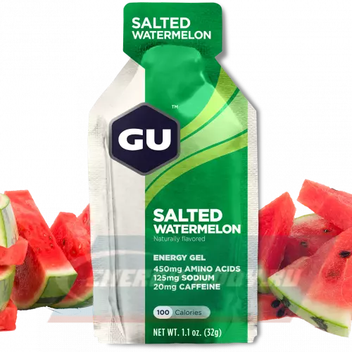 Энергетический гель GU ENERGY GU ORIGINAL ENERGY GEL 20mg caffeine Соленый Арбуз, 32 г