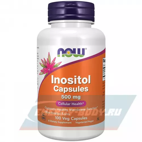  NOW FOODS Inositol 500 мг 100 Вегетарианских капсул