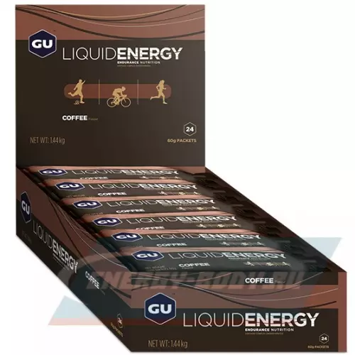Энергетический гель GU ENERGY GU Liquid Enegry Gel 40mg caffeine Кофе, 12 x 60 г