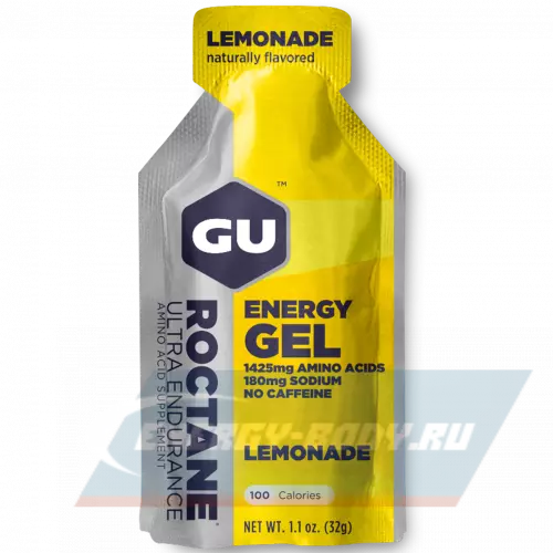 Энергетический гель GU ENERGY GU ROCTANE ENERGY GEL no caffeine Лимонад, 1 стик x 32 г
