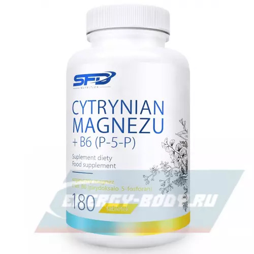  SFD Cytryninan Magnezu +B6 180 таблеток