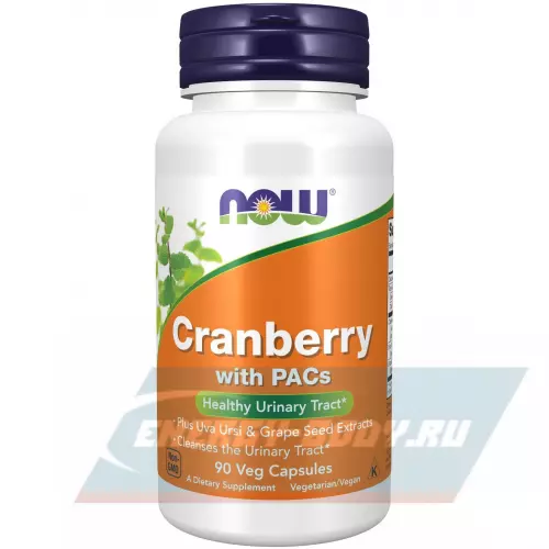  NOW FOODS Cranberry with PACs 90 веган капсул