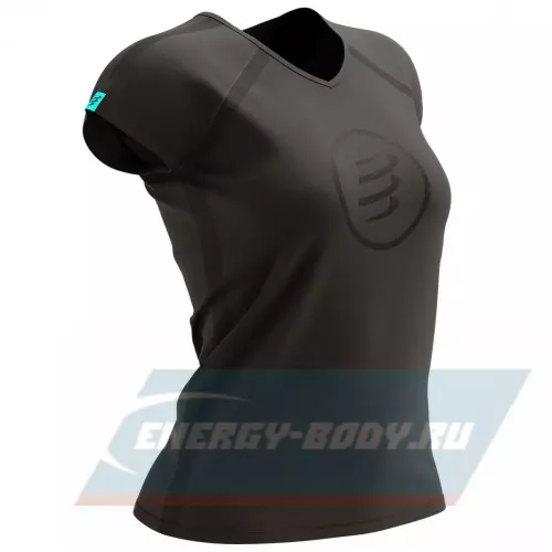  Compressport Футболка Женская Tshirt - Black Edition 2021 L