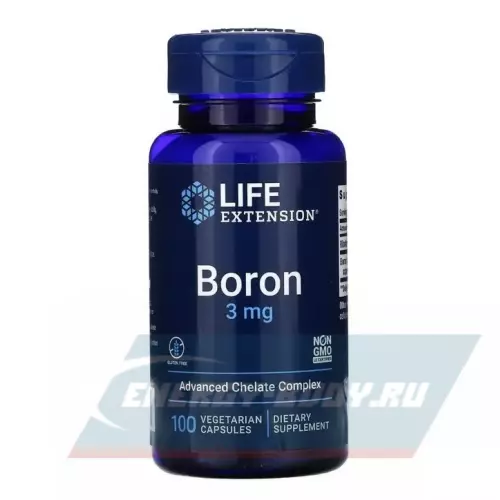  Life Extension Boron 3 mg 100 вегетарианских капсул