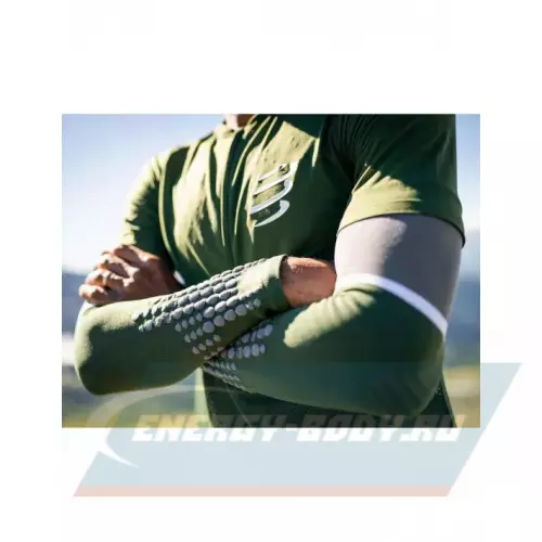  Compressport Рукава ArmForce Ultralight Green/Steel Grey T2