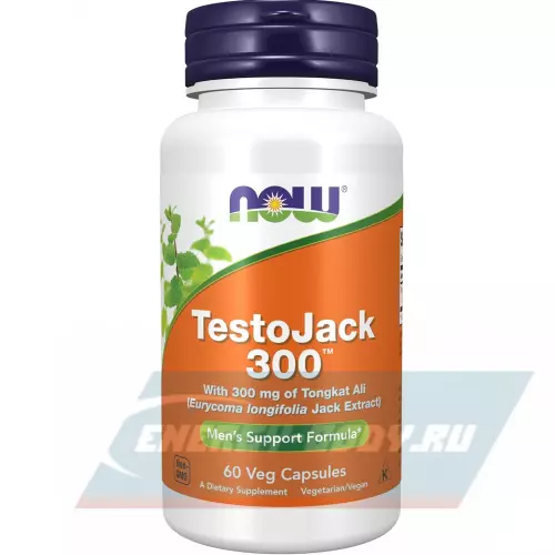  NOW FOODS TestoJack 300 60 веган капсул